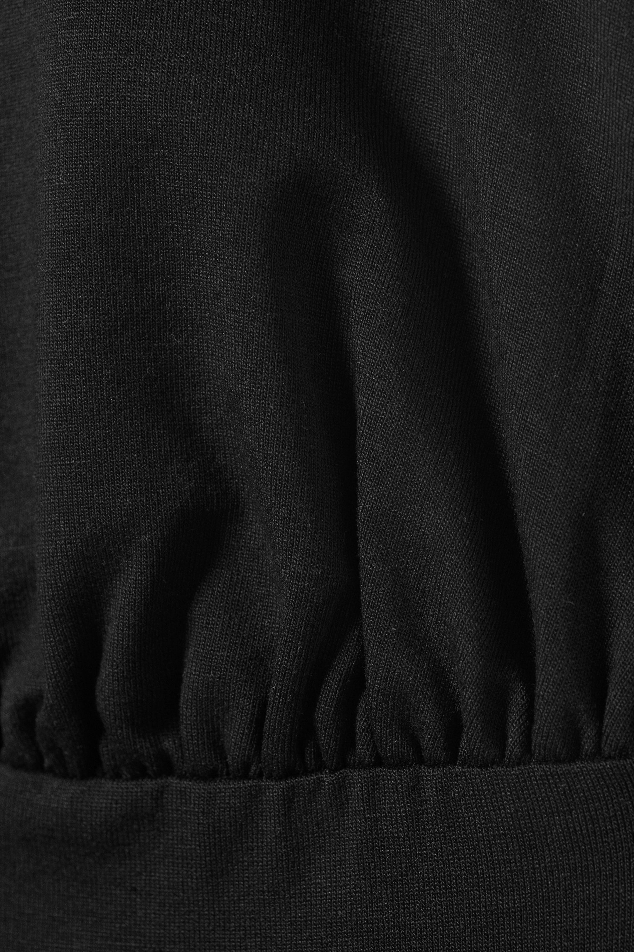 Black - Deep Halterneck Top - 2