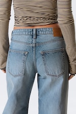 Blue Horses - Medium Blue - Paz Mid Rise Wide Leg Jeans - 3