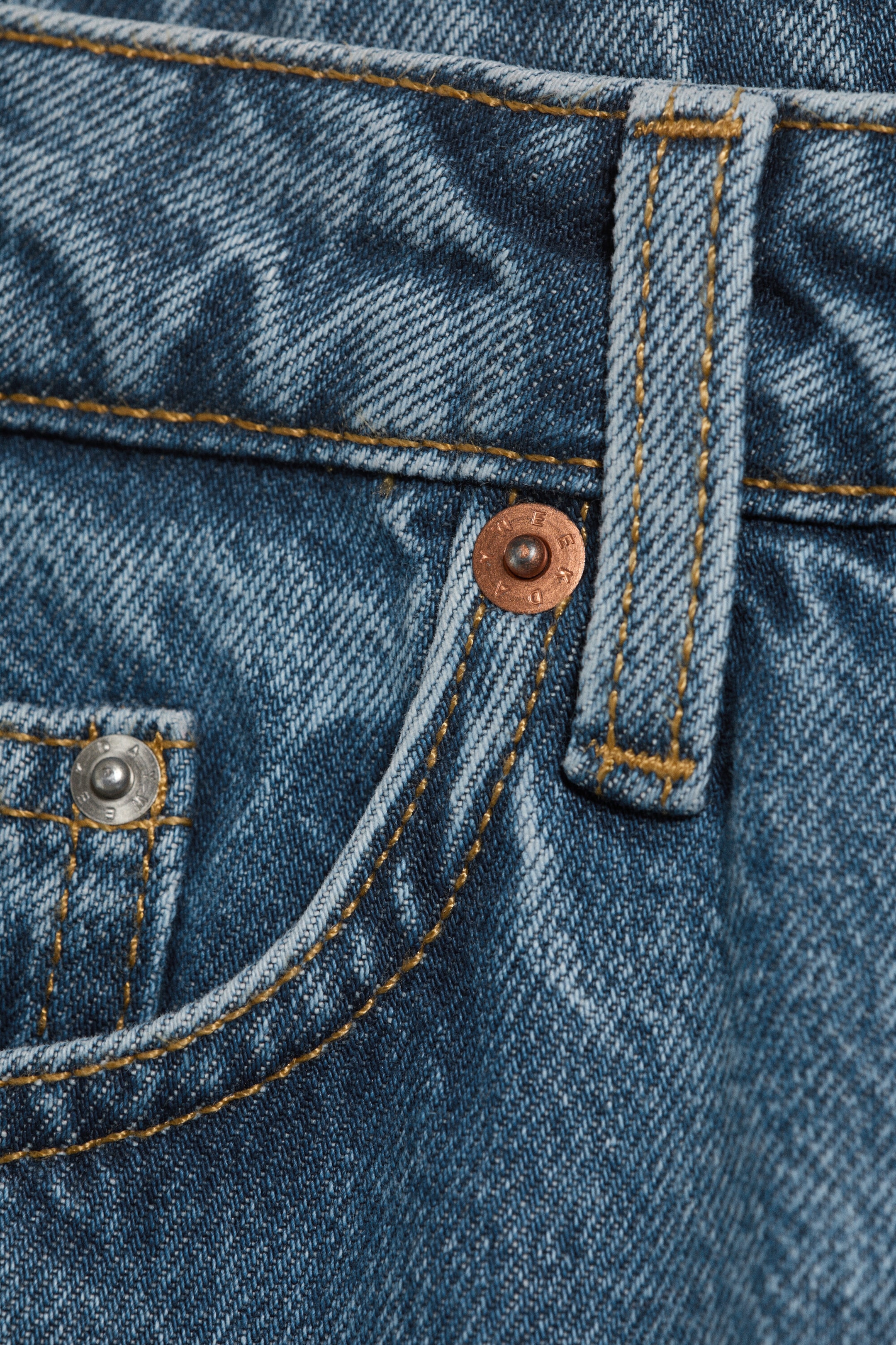Pony Blue - Mittelblau - Paz Mid Waist Wide Jeans - 6