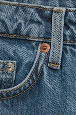 Pony Blue - Mittelblau - Paz Mid Waist Wide Jeans - 6