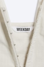 Beige clair - Haut dos nu col V ripstop - 5