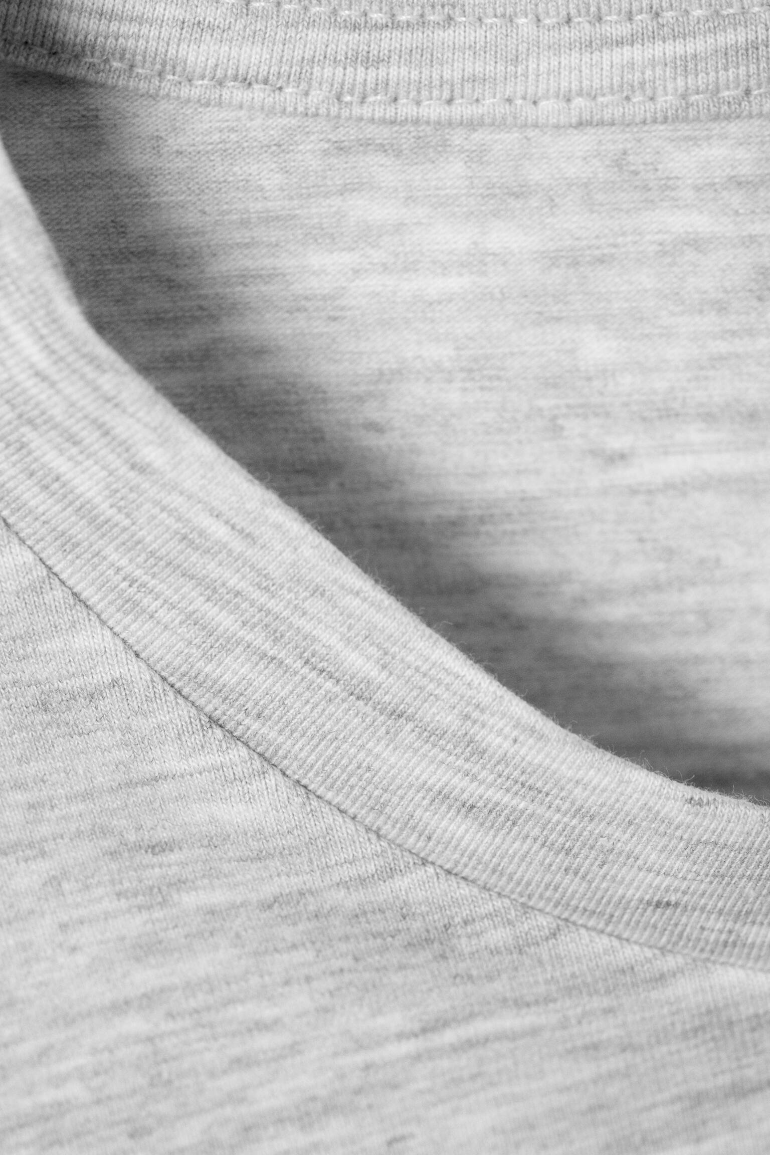 Mini T-shirt ajusté - Gris chiné/Plue/Rose multi-rayures/Rayures bleu marine/vert/Noir/Blanc - 4