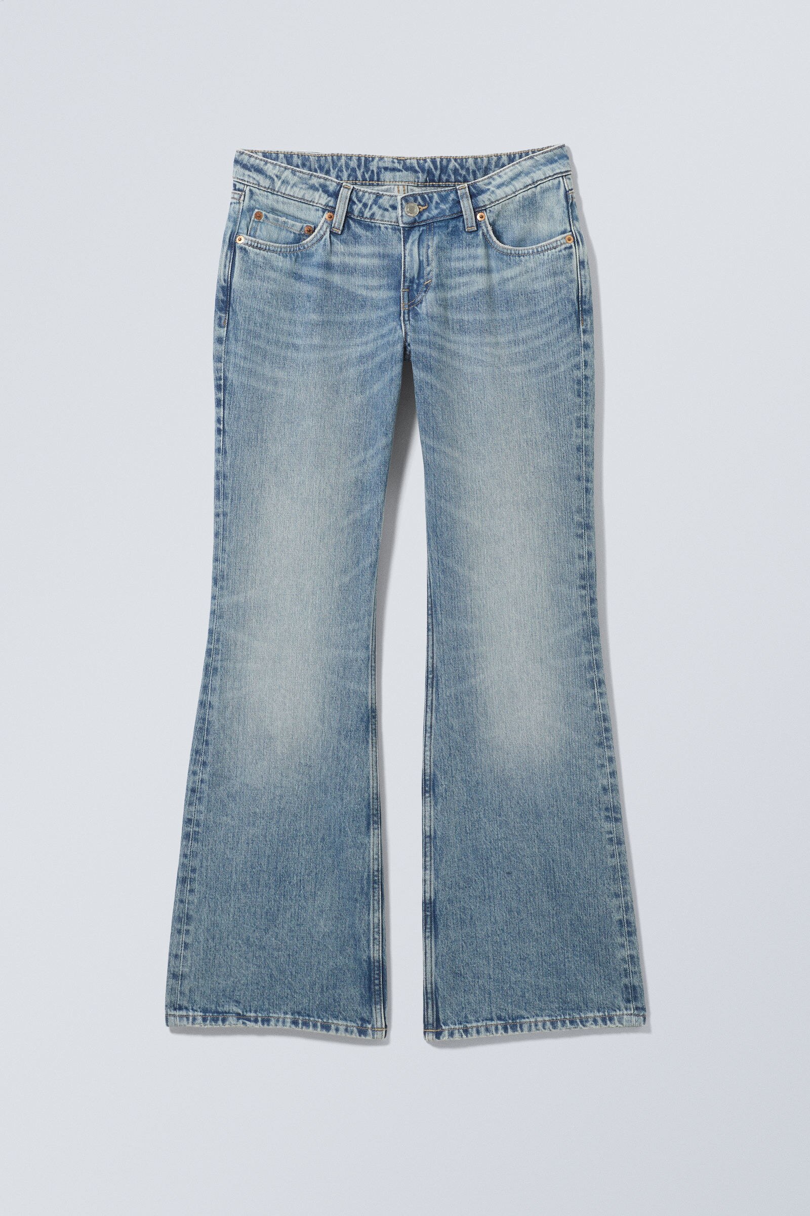 booty bei low waist skinny bootcut jeans - Black | Cheap