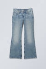 Blue Stream - Mittelblau - Nova Low Waist Slim Bootcut Leg Jeans - 10
