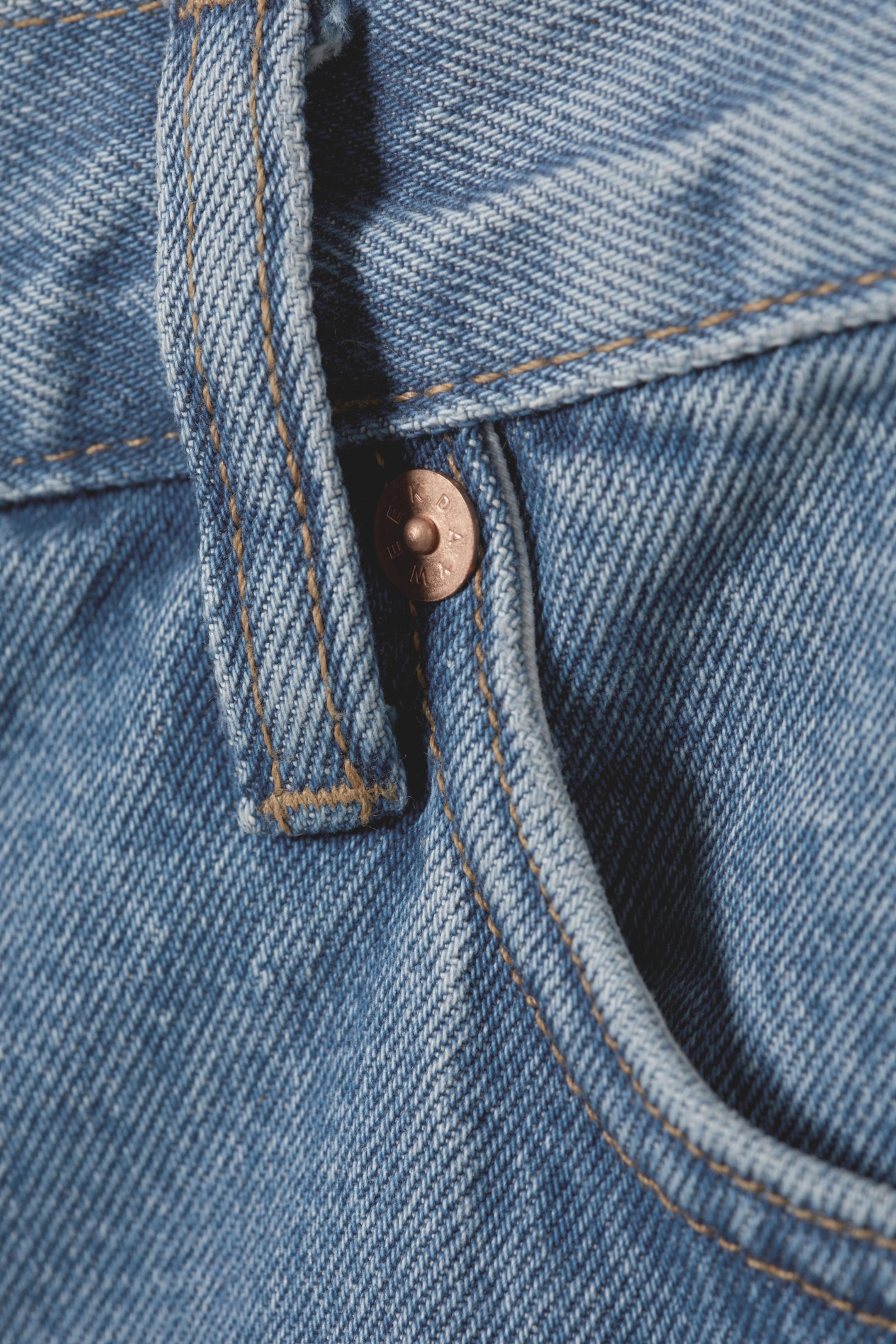 90s Blue - Mittelblau - Barrel Relaxed Tapered Leg Jeans - 9