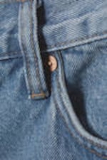 90s Blue - Mittelblau - Barrel Relaxed Tapered Leg Jeans - 9