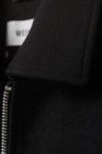 Black - Short Wool Blend Jacket - 1