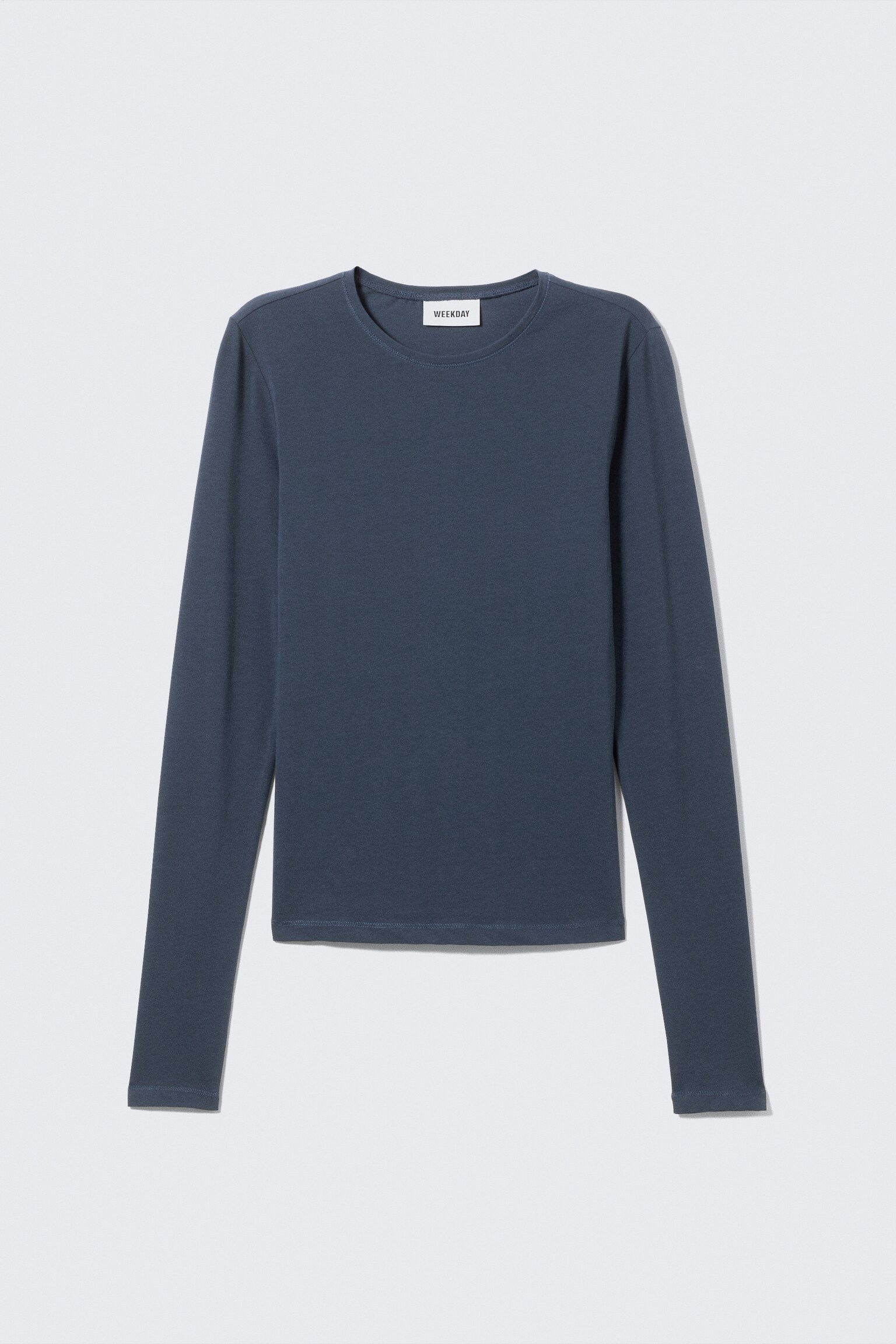 Slim Fitted Long Sleeve - Dark Dusty Blue/Black/White/Dark Brown/Bright Orange/Dark Khaki Green/Dark Red