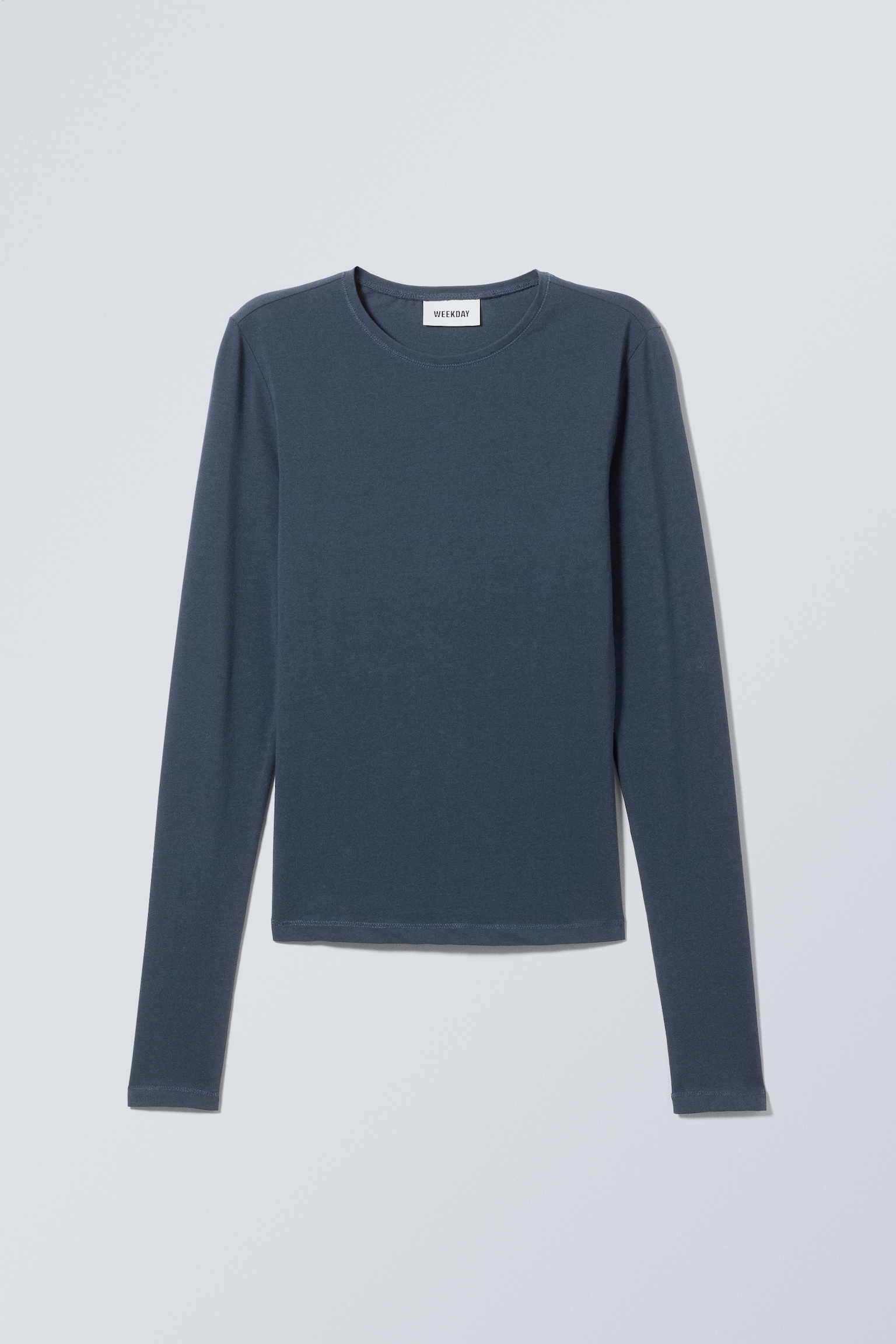 Slim Fitted Long Sleeve - Dark Dusty Blue/Dark Khaki Green/Dark Brown/Bright Orange/White/Black - 2