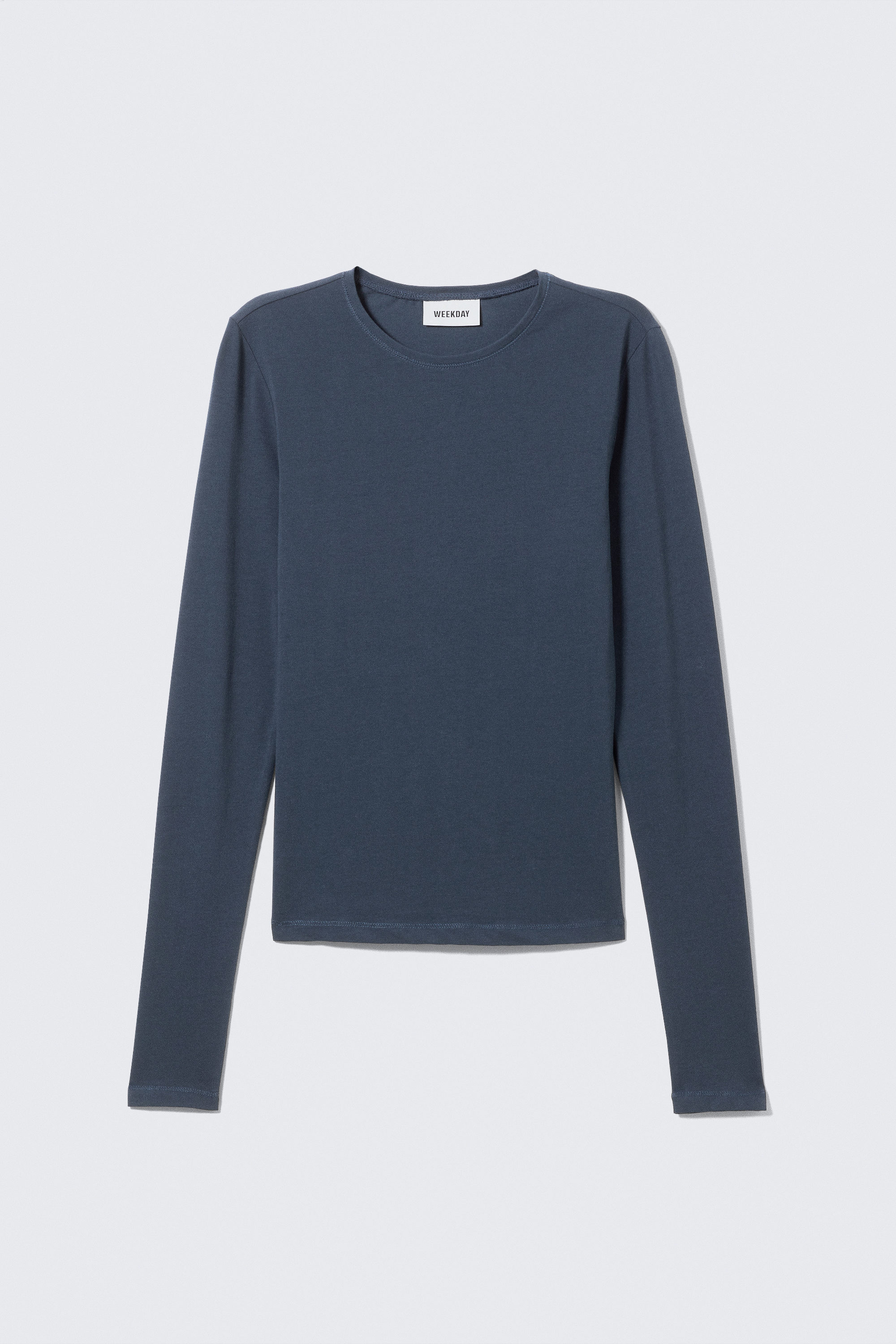 Mörk Dimblå - Slim långärmad tröja - 3