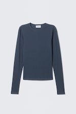 Dark Dusty Blue - Slim Fitted Long Sleeve - 3