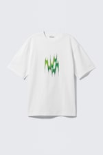 White - Blade Wings - Relaxed fit T-shirt met grafische print - 0