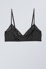 Black - Cleo triangle bralette - 1
