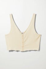 Off-white - Viola Crop Tank Top - 0