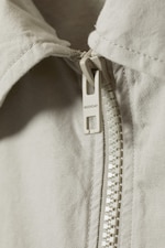 Helles Maulwurfsgrau - Jacke aus Leinenmischung - 1