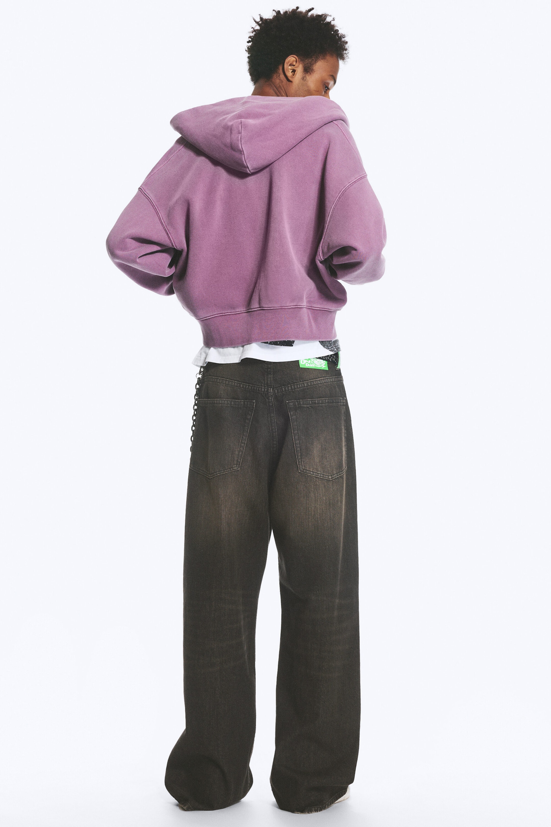Svart Sennep - Svart - Looser rett jeans med løs passform og normalt liv - 4
