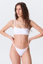 Black/Grey/White - 3-pack Soft Cotton Thongs - 0