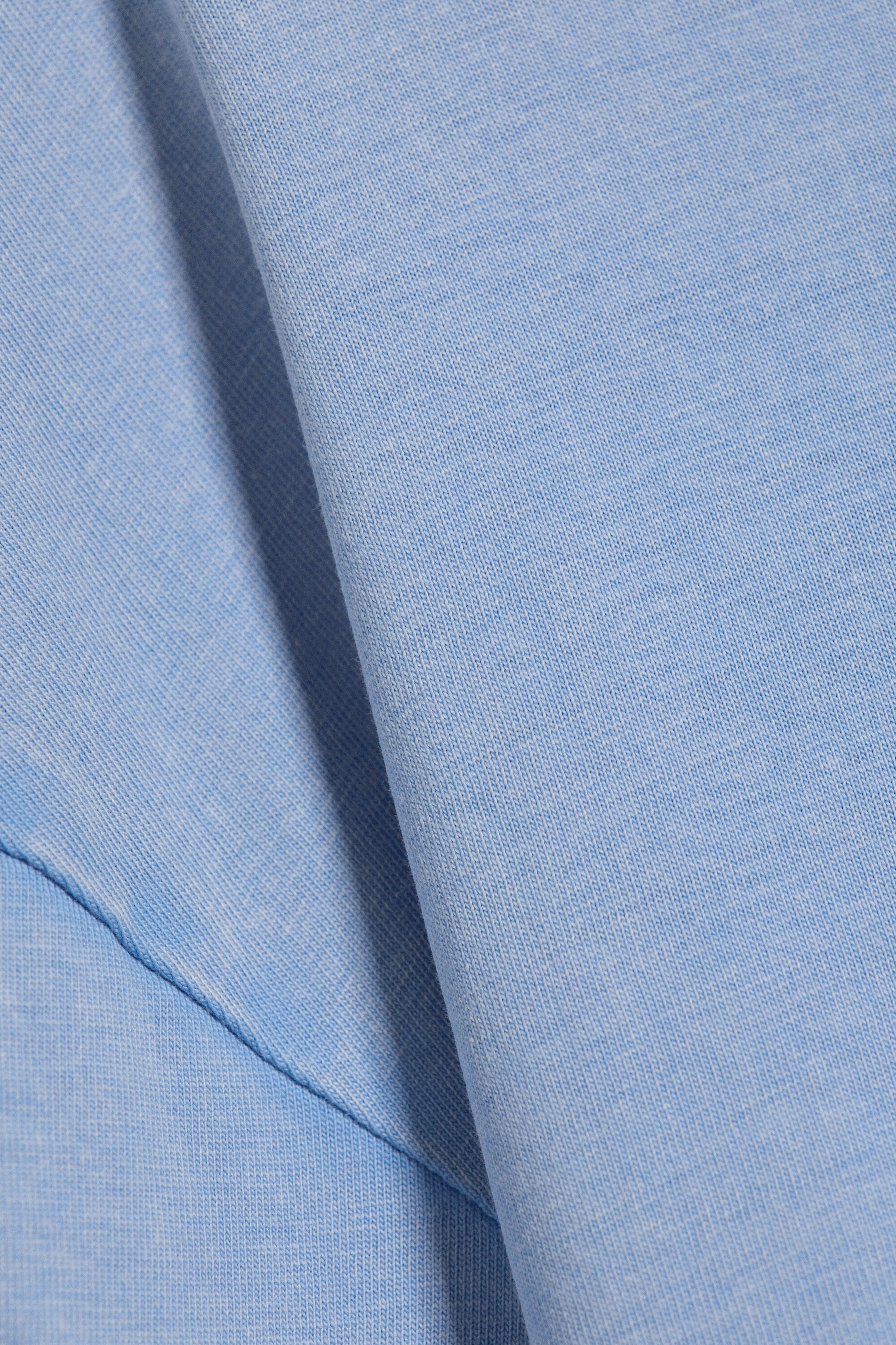 Medium Blue - Swan - Printed Long-Sleeved Cotton T-shirt - 5