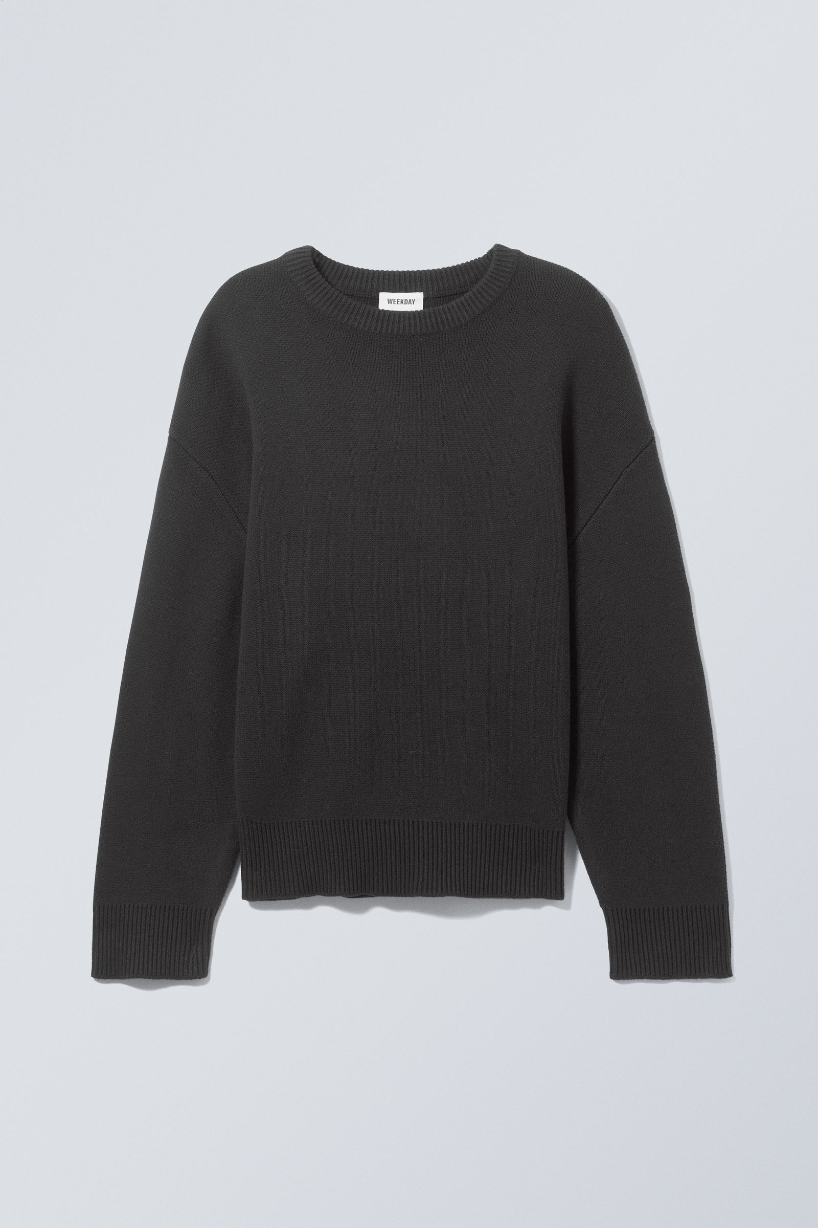 【きゃん】Cotton Brushed Sweat ブラック Black Fleece Crewneck Sweatshirt for Men | Boston Traders