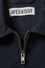Dunkelblau - Lockere Zip-Jacke aus Baumwoll-Twill - 5