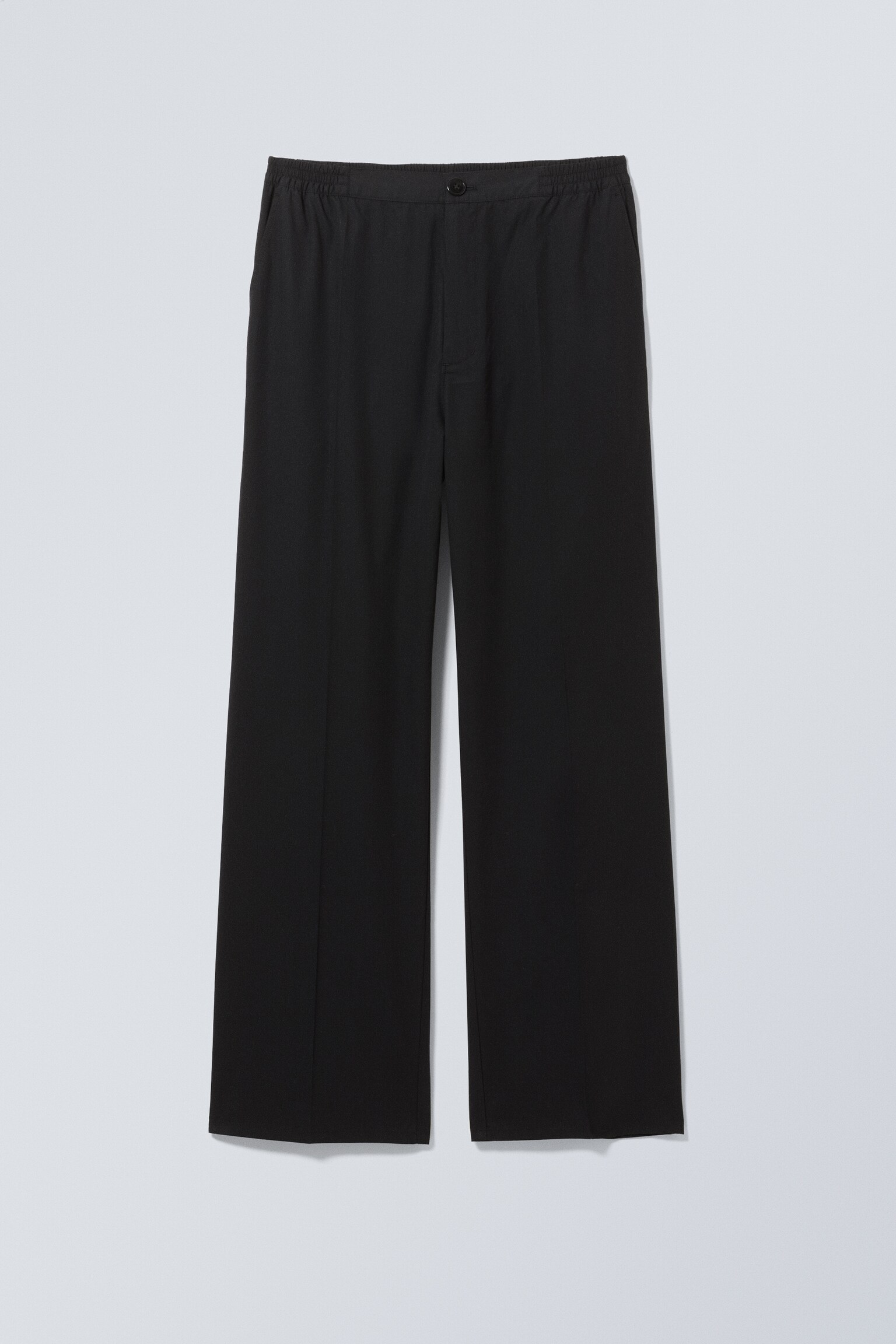 Relaxed Casual Trousers - Black