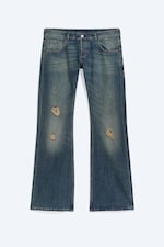 Washed Mid Blue - Energy low waist bootcut jeans - 4
