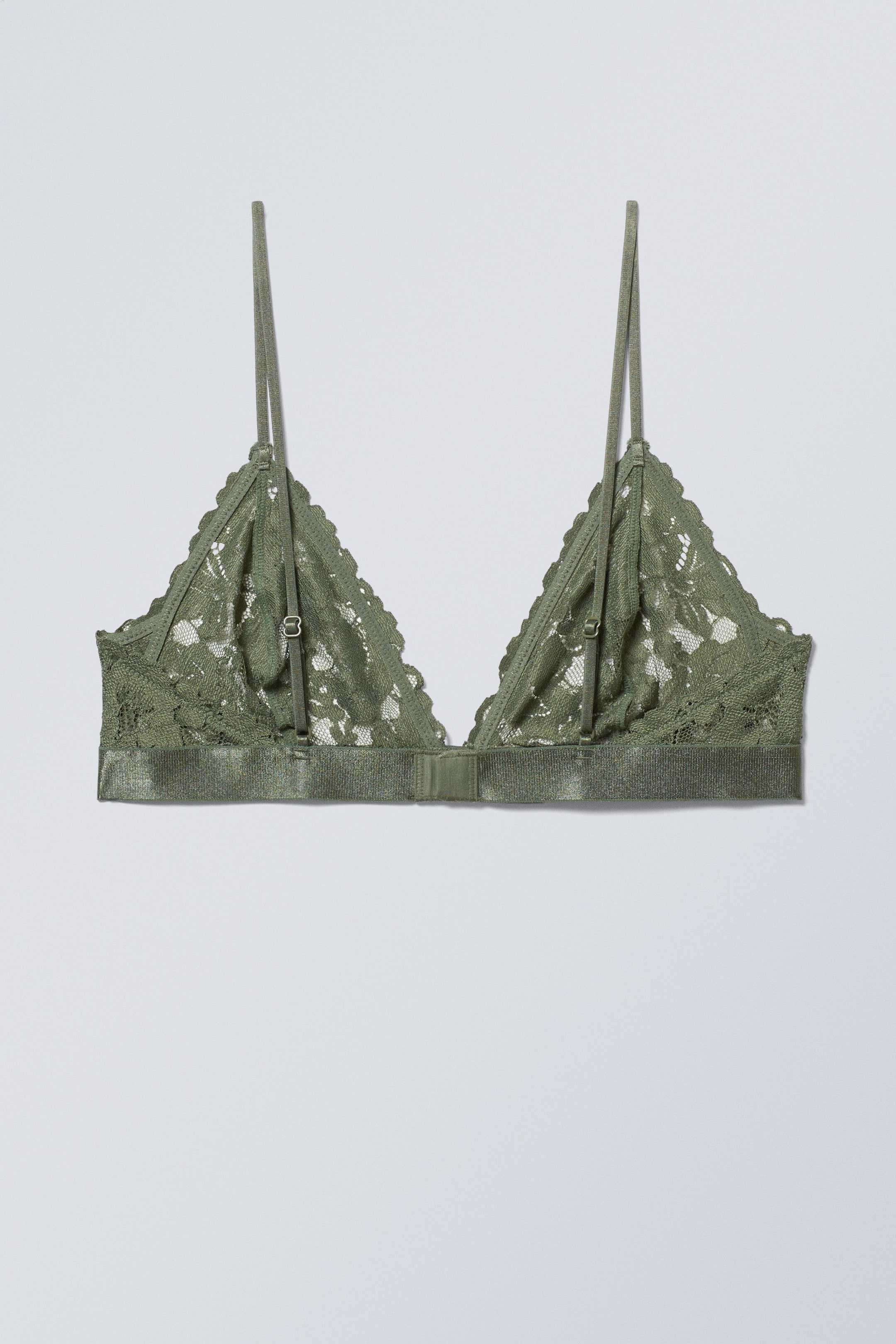 Khaki green - Gigi Lace Bralette - 1