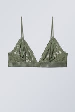 Khaki green - Gigi Lace Bralette - 1