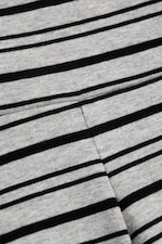 Grey Melange - Black Stripe - Low Hotpants - 6