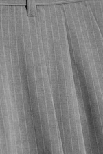 Light Dusty Grey - Nate Baggy Fit Pleated Suit Trousers - 1