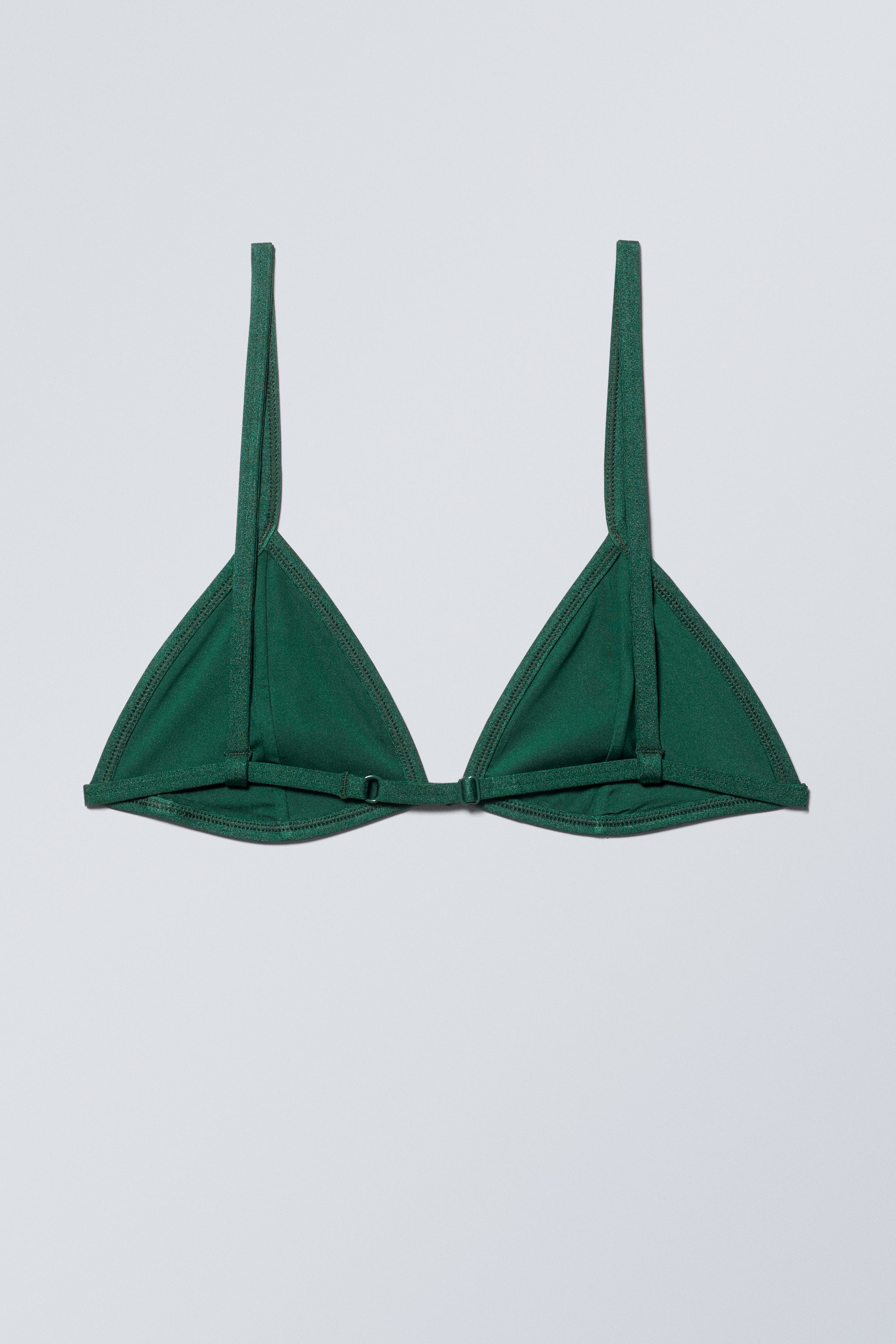 Green Shimmer - Triangle Bikini Top - 1
