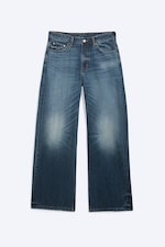 Milano Blue - Bleu foncé - Jean droit ample taille basse Missy - 5