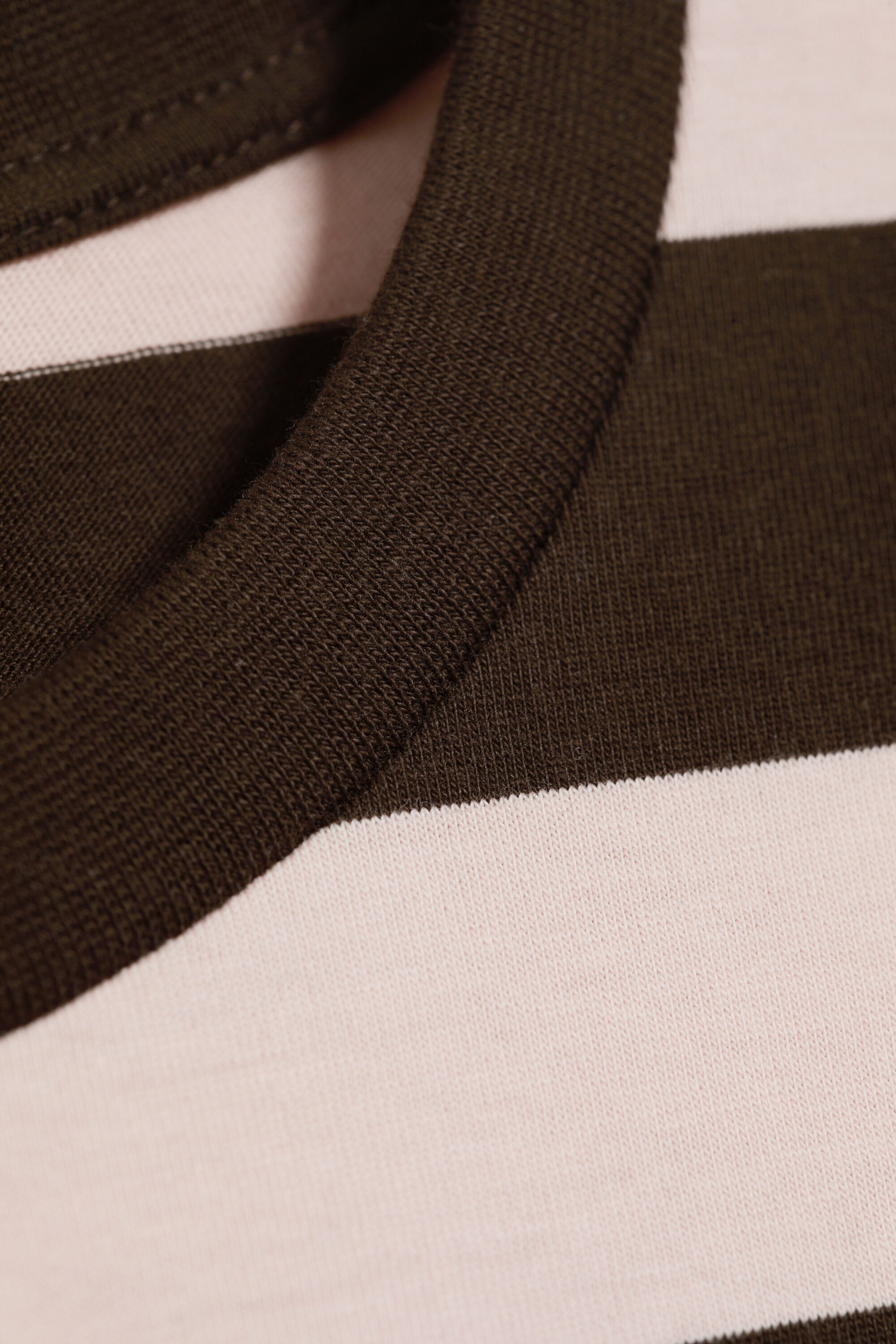 Striped Dark Brown/Dusty Pink - Longsleeve-Shirt aus Baumwolle - 4