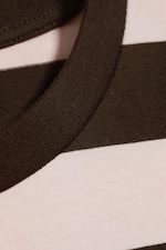 Striped Dark Brown/Dusty Pink - Longsleeve-Shirt aus Baumwolle - 4