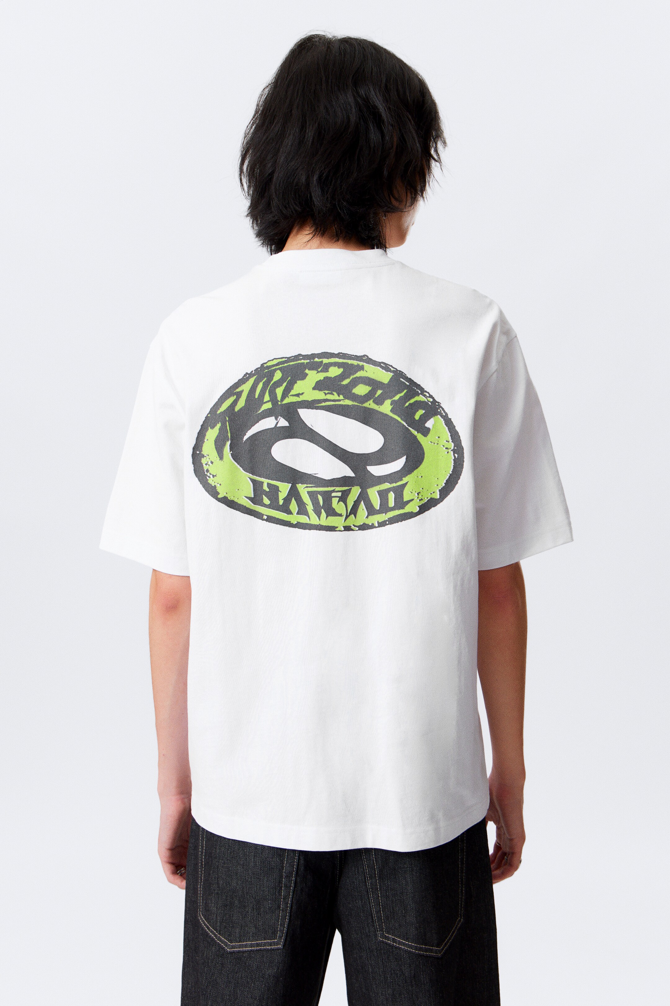 Se større billede: T-shirt i relaxed fit med grafisk print - Hvid - Surf Hawaii - HERRE | H&M DK 3