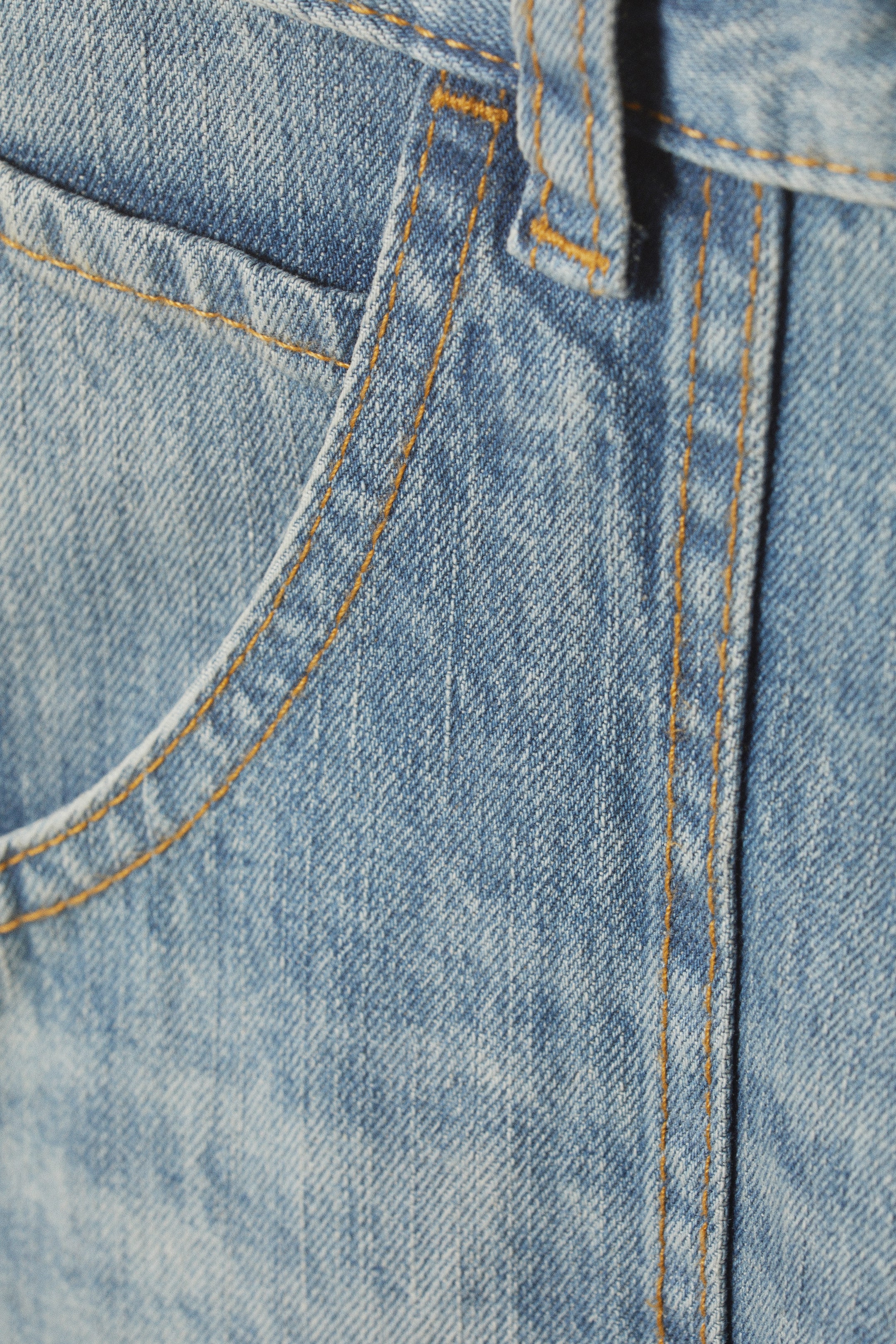 Cloudy Blue - Medium Blue - Dunno Loose Barrel Leg Jeans taille basse unisexe - 8