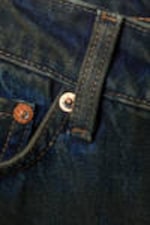 Soil Blue - Brown Stained Blue - Nail Low Rise Slim Straight Leg Jeans - 10