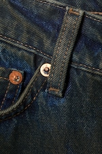 Jord blå - Nail Low Waist Slim Straight Leg Jeans - 1