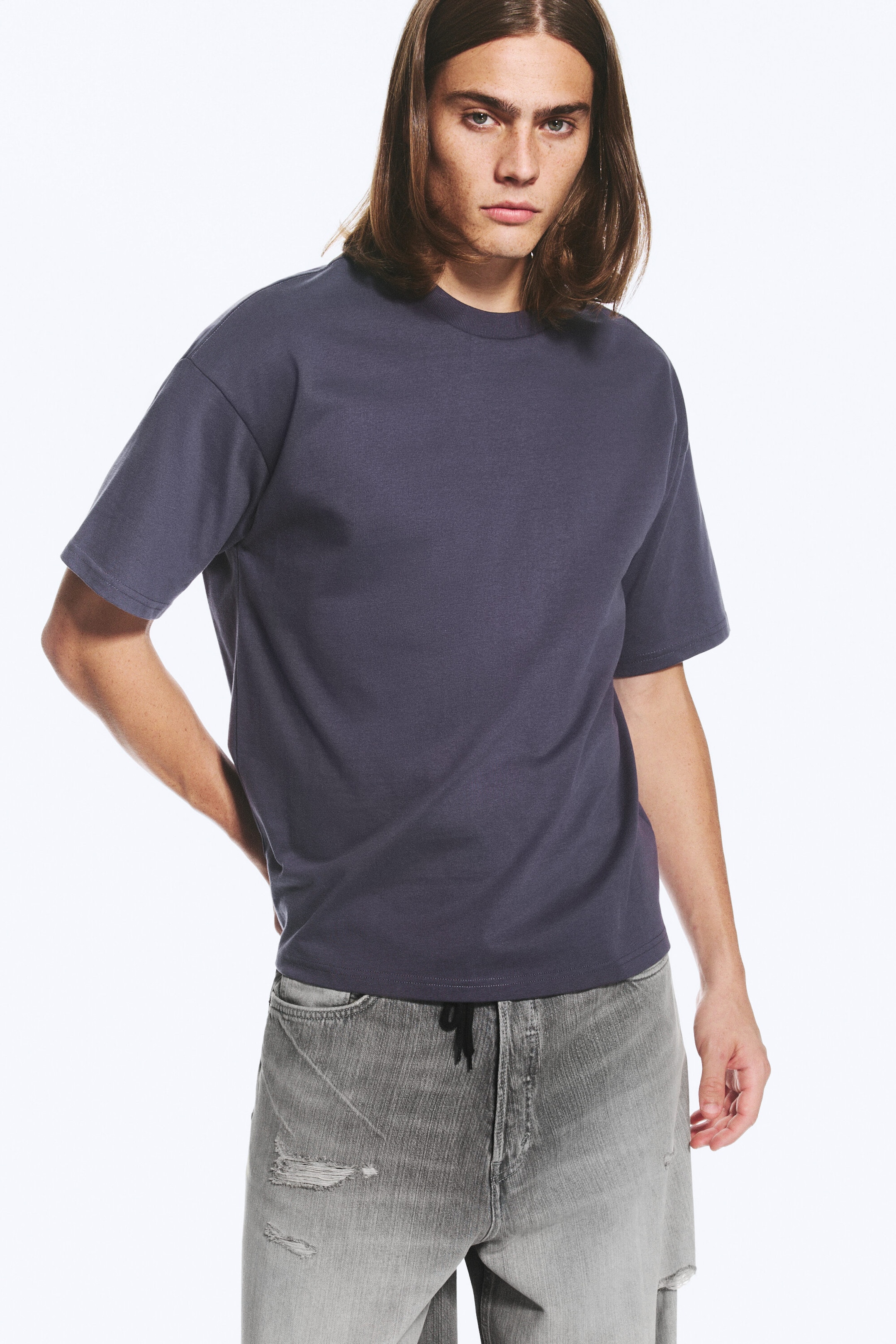 Flieder - T-SHIRT MIT ENTSPANNTER PASSFORM - 1