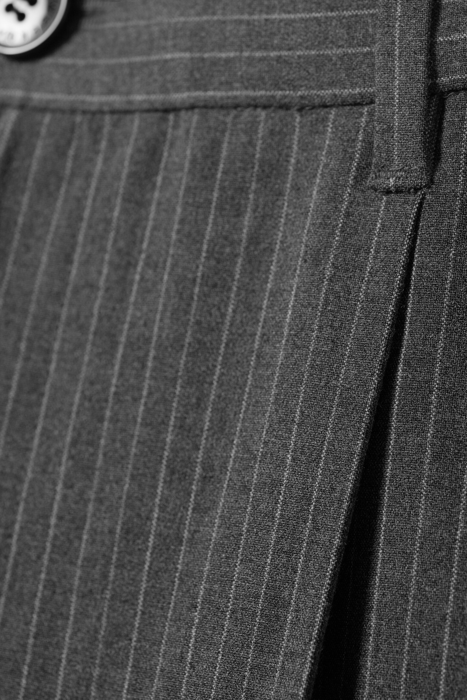 Uno Loose Suit Trousers - Tmavě šedá - proužek/Tmavě námořnická modrá/Black/Tmavě šedá/Pruhovaná šedá/Tmavě hnědá - 6