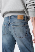 Radio Blue - Medium Blue - Space Mid Rise Relaxed Straight Leg Jeans - 5