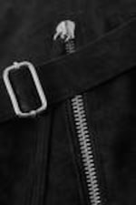 Black - Medium Zip Shoulder Bag - 3