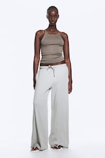 Light Dusty Grey - Relaxed Pyjama Trousers - 0