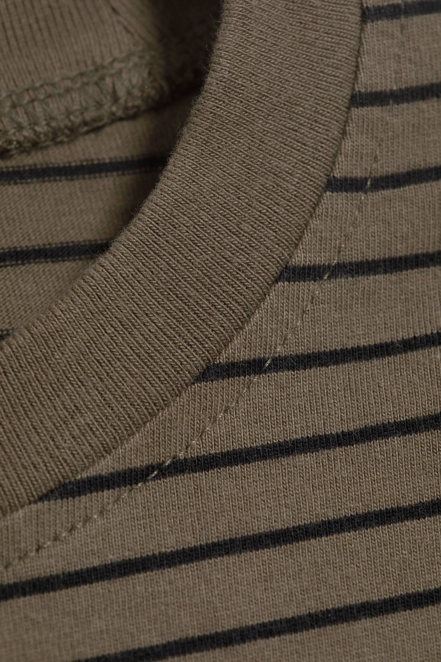 Oversized Long Sleeve T-shirt - Тъмна Къртица/White - 5