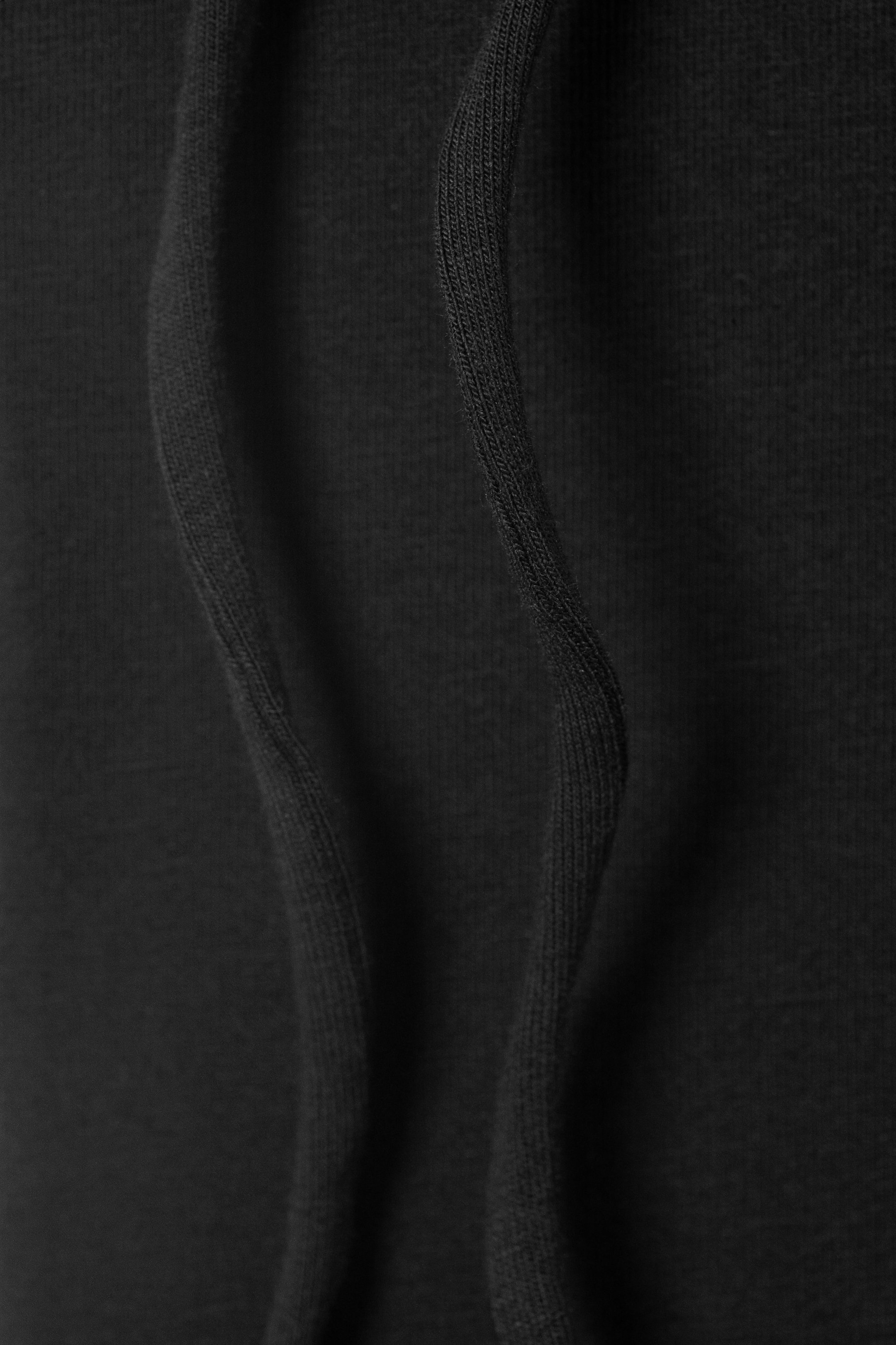 Black - Slim Fit One-Shoulder Tank Top - 2