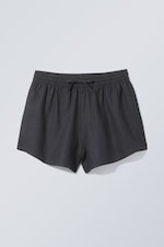Black - Tyler Linen Mix Shorts - 0