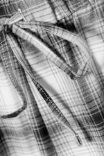 Weiß kariert - Entspannte Pyjamahose aus Flanell - 6