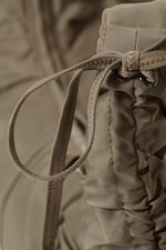 Dark Beige - RUCHED CROSSBODY BAG - 3