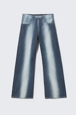 Blaues Spray - Looser – Weite Jeans mit normaler Taille - 4