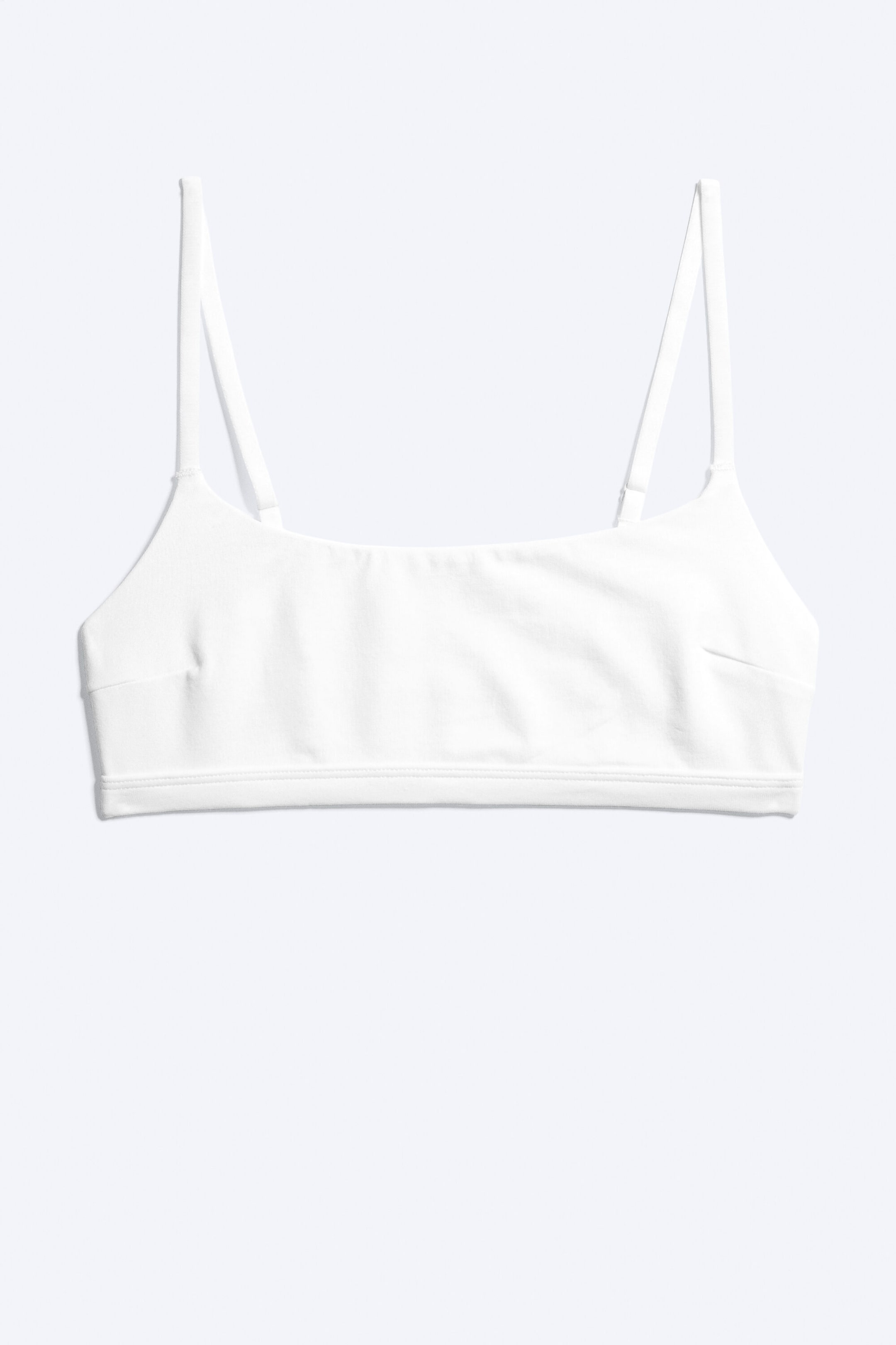 Vit - Bh i mjuk bomull med djup urringning - 3